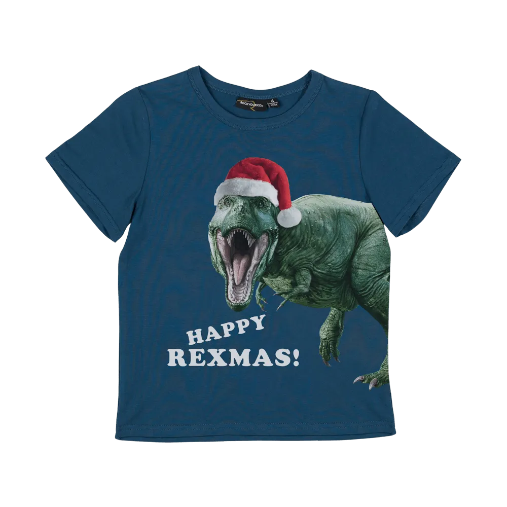 Rock Your Kid Happy Rexmas T-Shirt