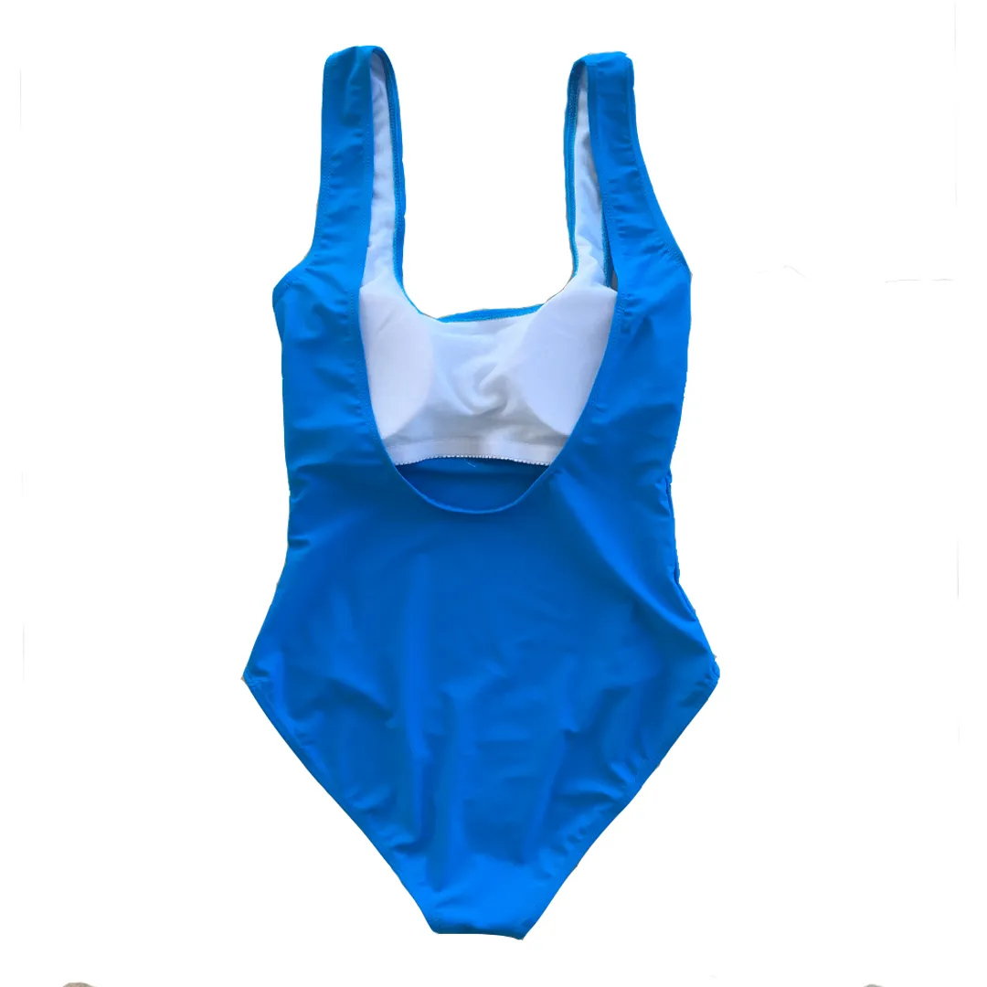 Royal Blue BRIDE One Piece Swimsuit