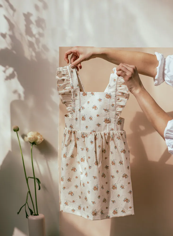 Ruffled Pinafore Dress - Sofia