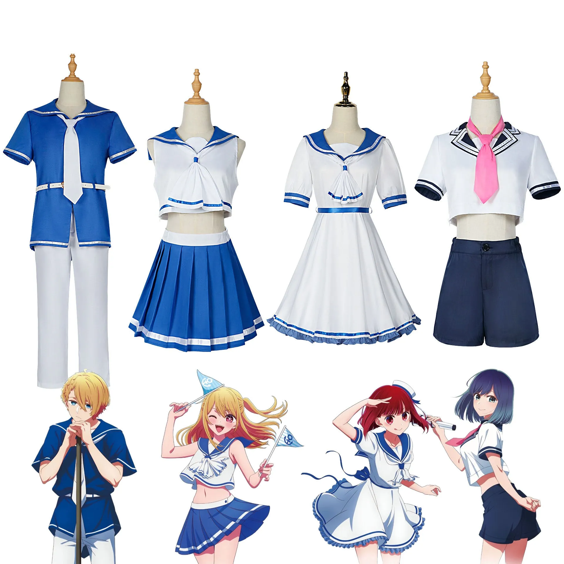 Rulercosplay Anime Oshi no Ko Hoshino Ruby Sailor Suit Cosplay Costume