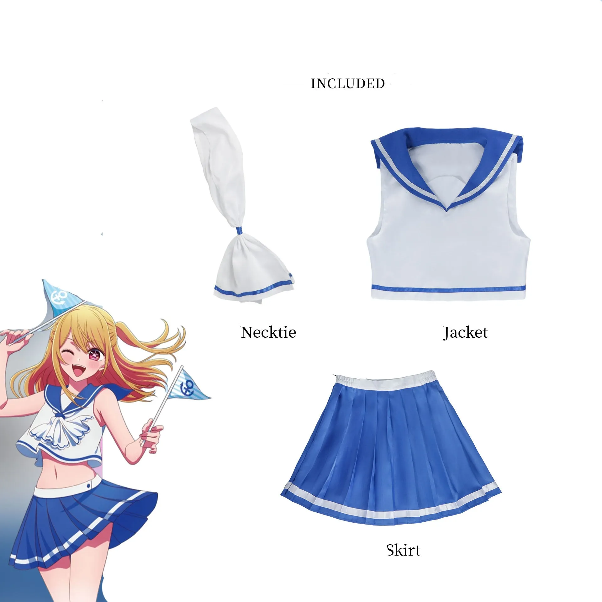 Rulercosplay Anime Oshi no Ko Hoshino Ruby Sailor Suit Cosplay Costume