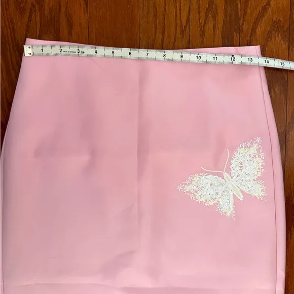 Runway Pink Sequin Bow skirt