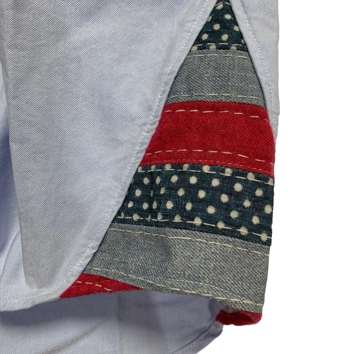 [S] VISVIM LUNGTA OXFORD B.D. S/S SHIRT GIZA Blue