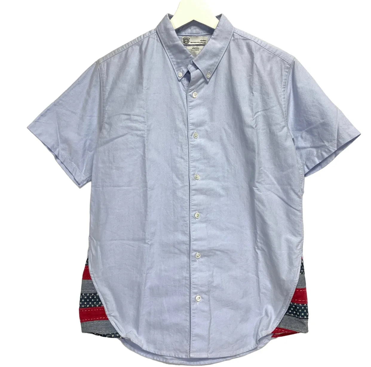 [S] VISVIM LUNGTA OXFORD B.D. S/S SHIRT GIZA Blue