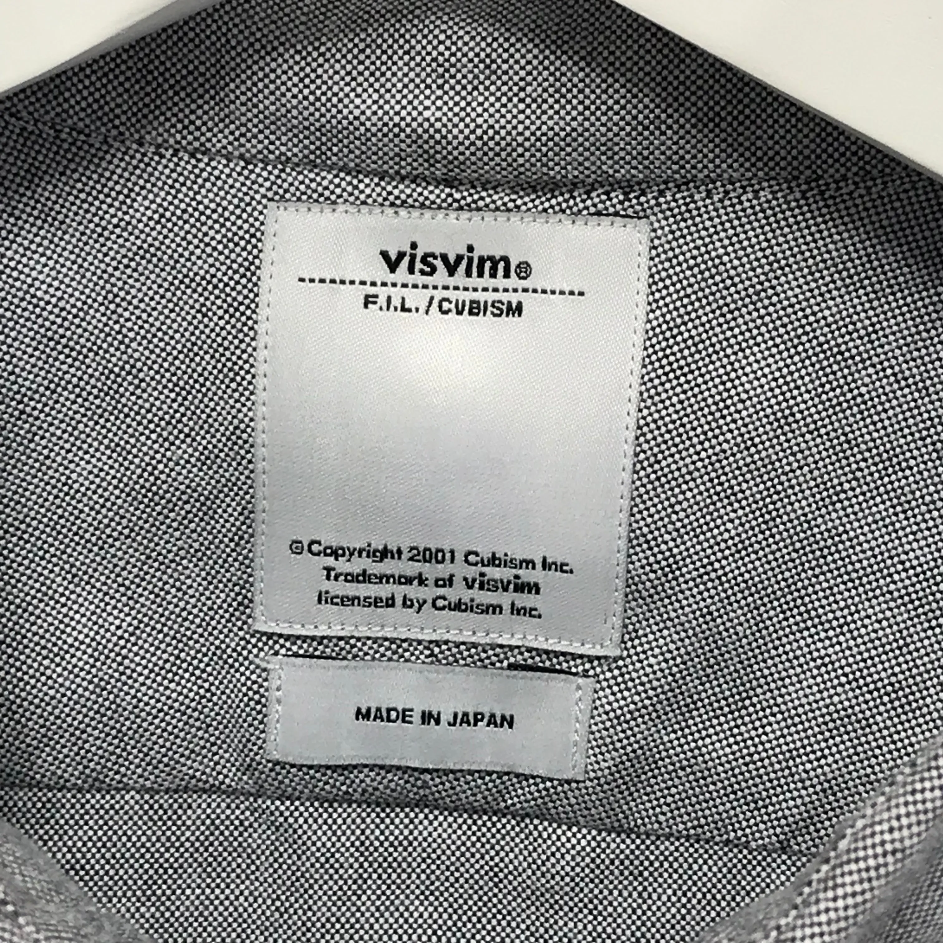 [S] Visvim V V L/S B.D. Shirt Woven Hem Grey