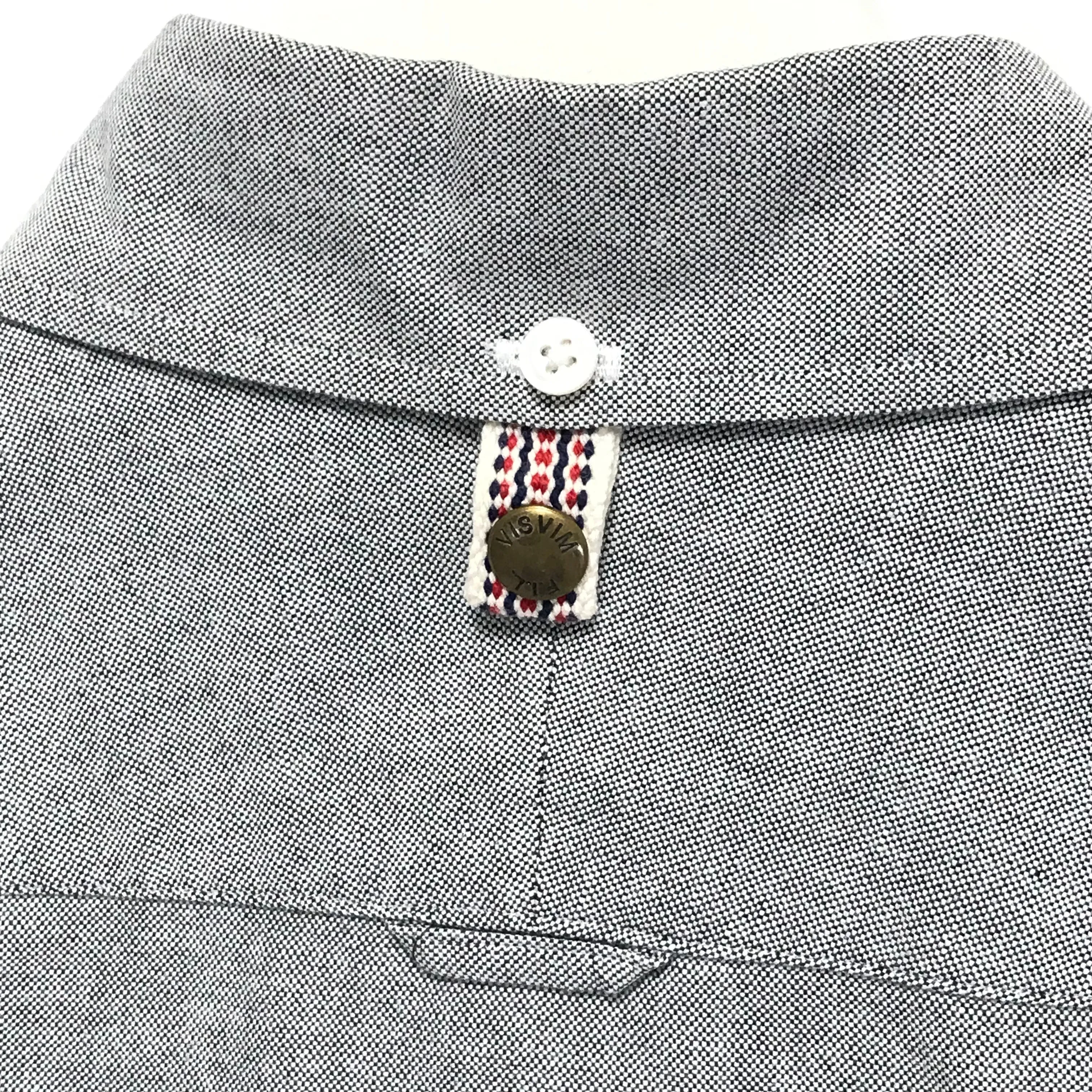[S] Visvim V V L/S B.D. Shirt Woven Hem Grey