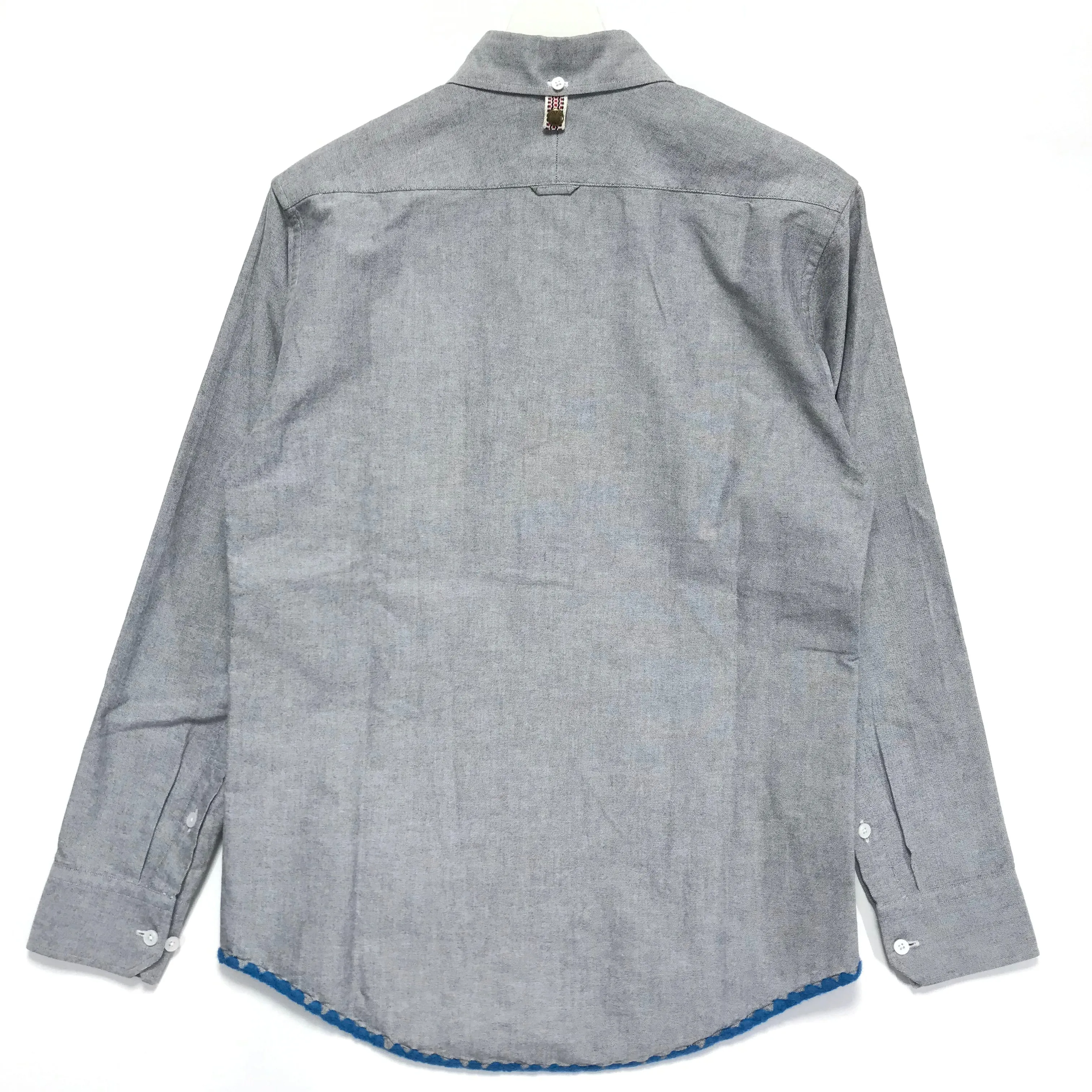[S] Visvim V V L/S B.D. Shirt Woven Hem Grey