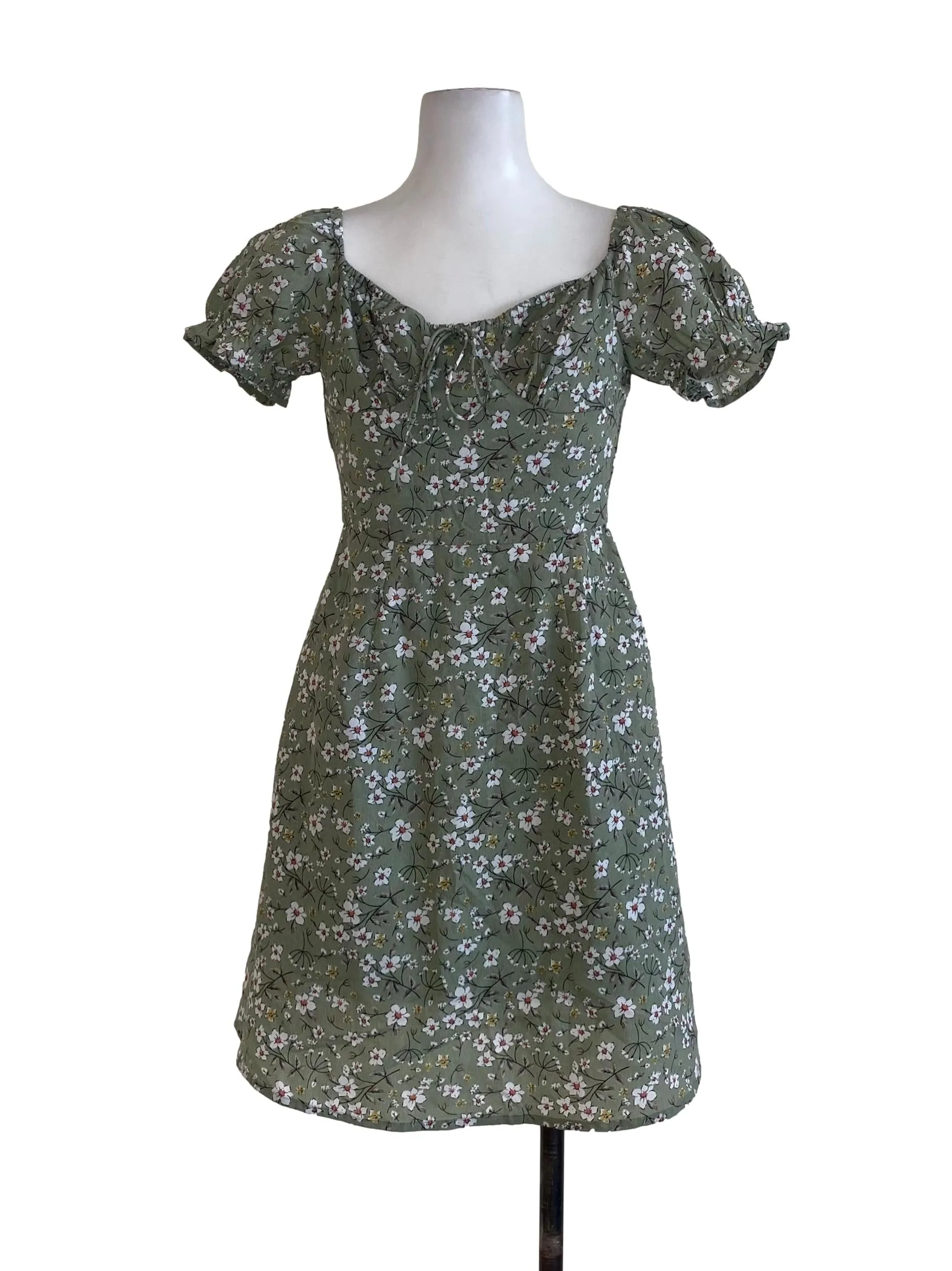 Sage Floral Sheath Dress