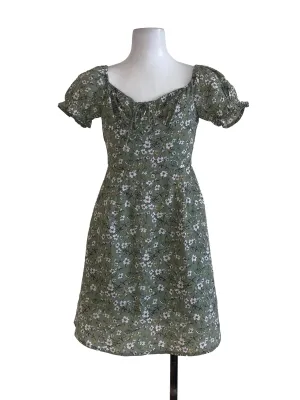 Sage Floral Sheath Dress
