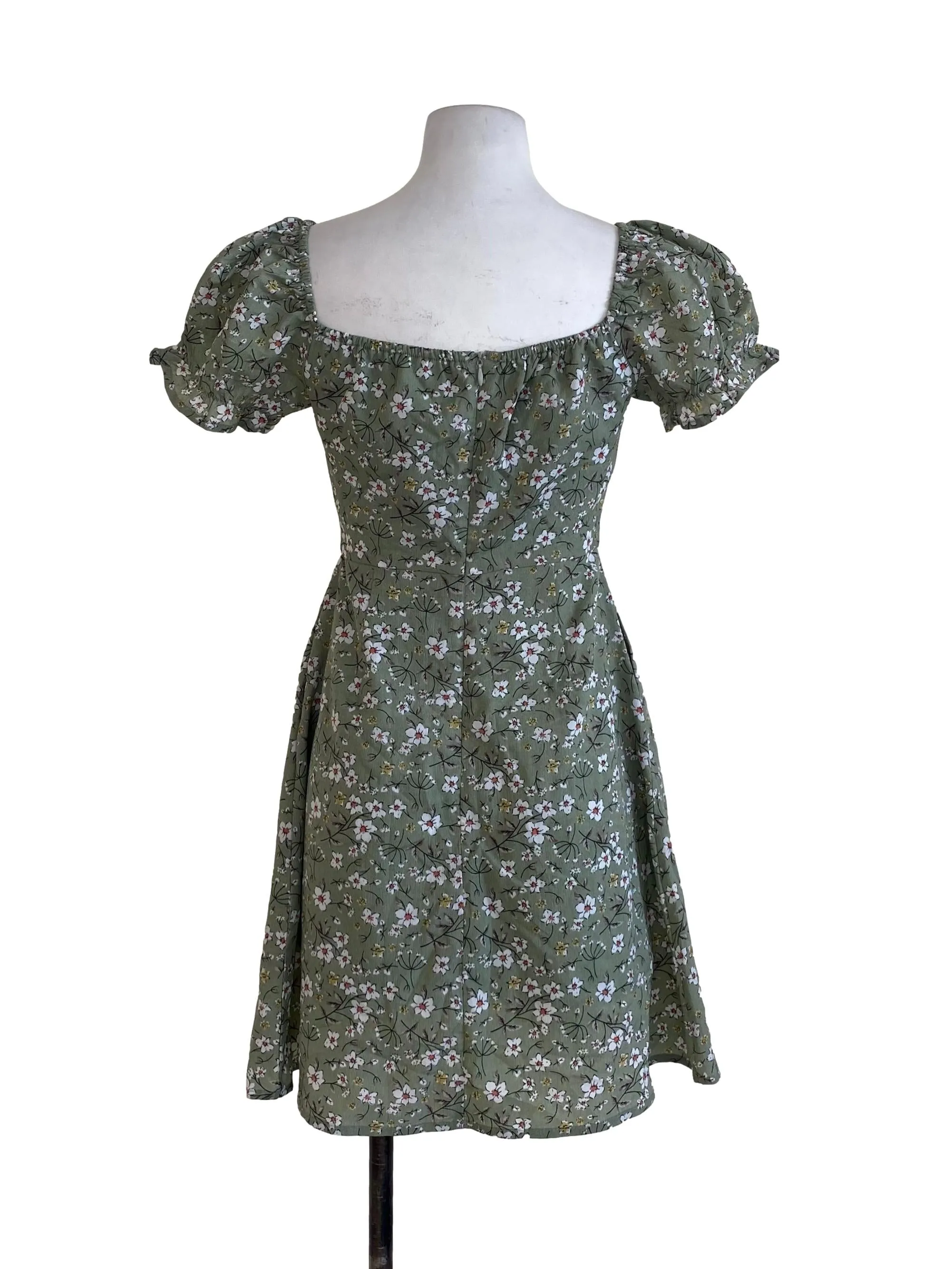 Sage Floral Sheath Dress