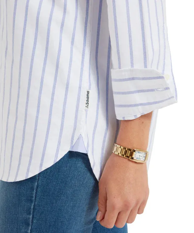 Schoffel Womens Walberswick oxford shirt - Blue stripe