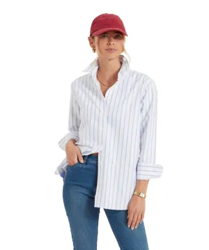 Schoffel Womens Walberswick oxford shirt - Blue stripe