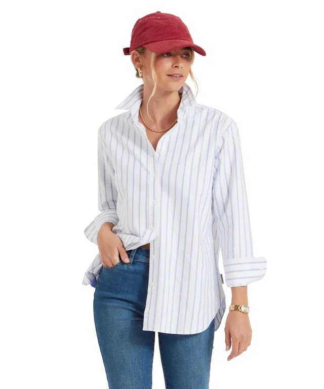 Schoffel Womens Walberswick oxford shirt - Blue stripe