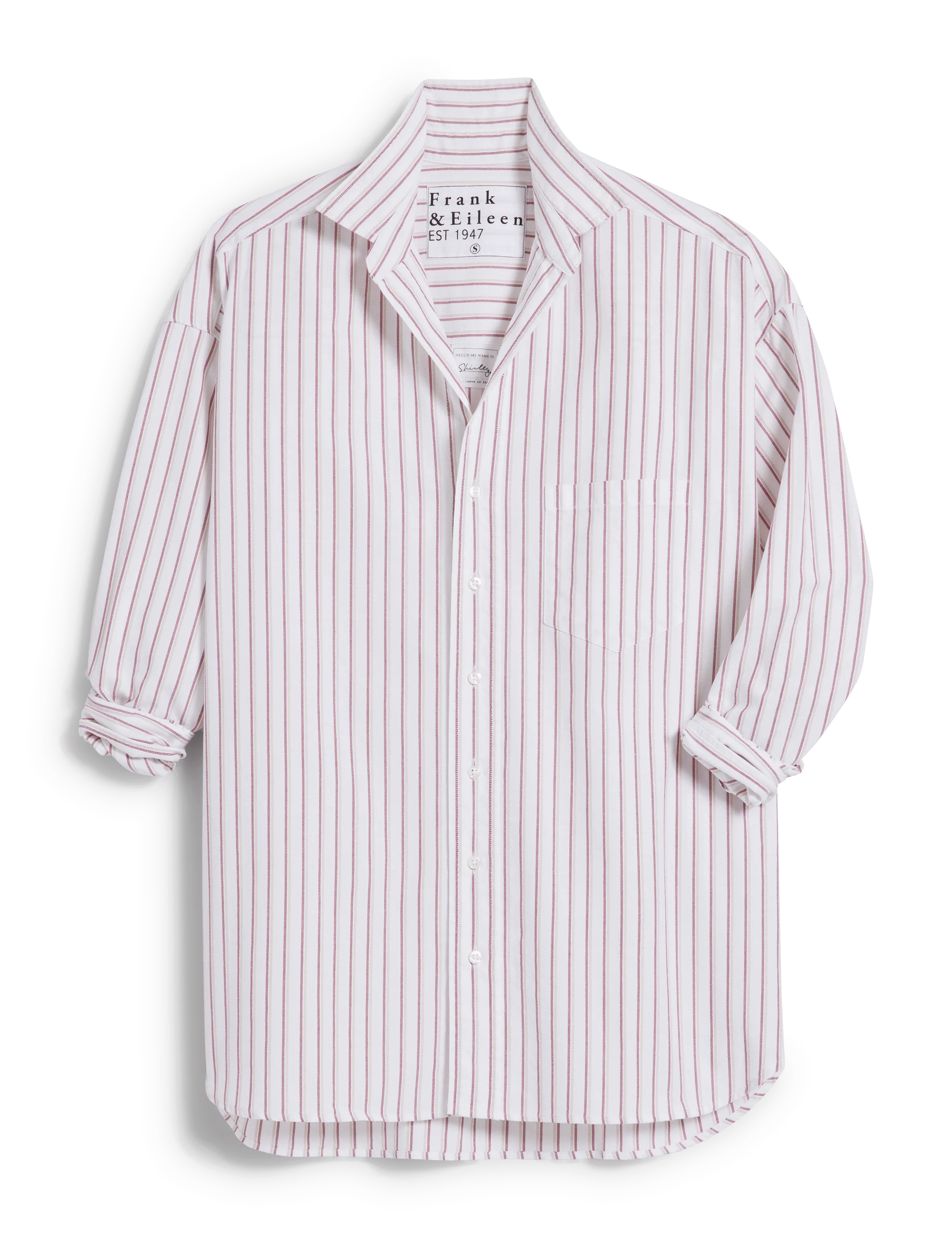 SHIRLEY Sand and Maroon Stripe, 1947 Italian Oxford