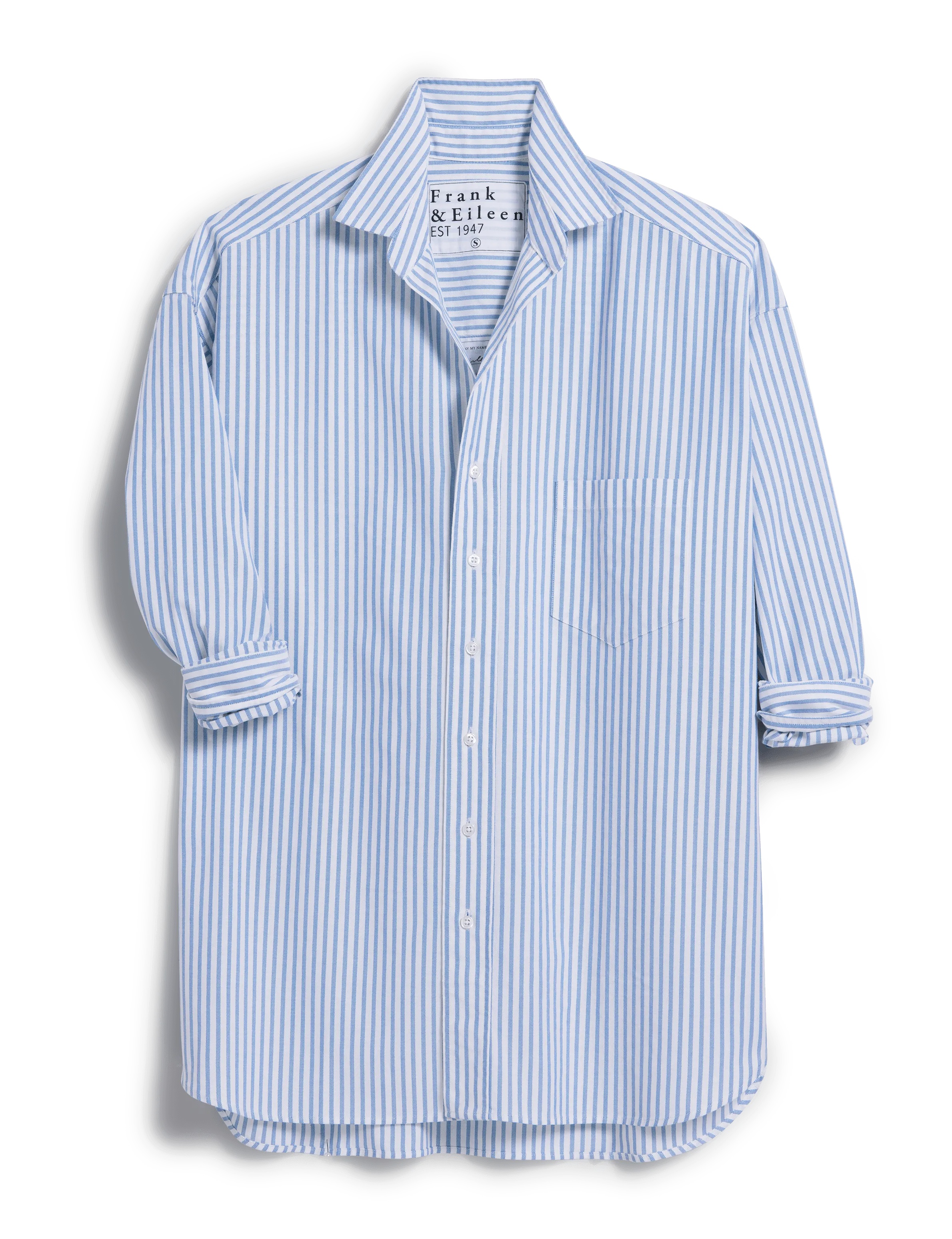 SHIRLEY White with Blue Stripe, 1947 Italian Oxford
