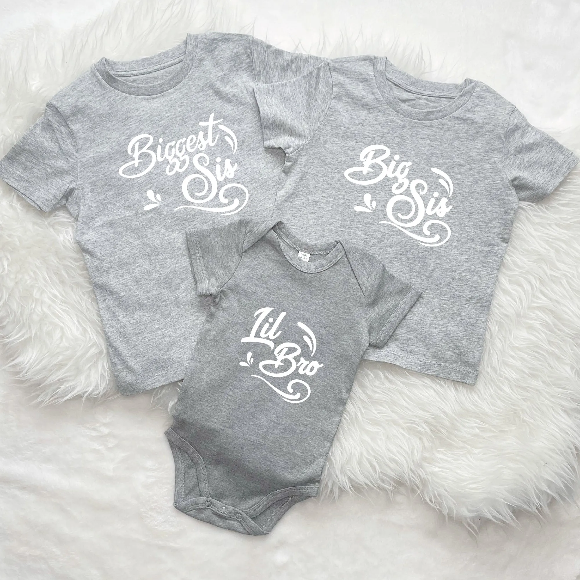 Sibling Waves Set Of Three T Shirts