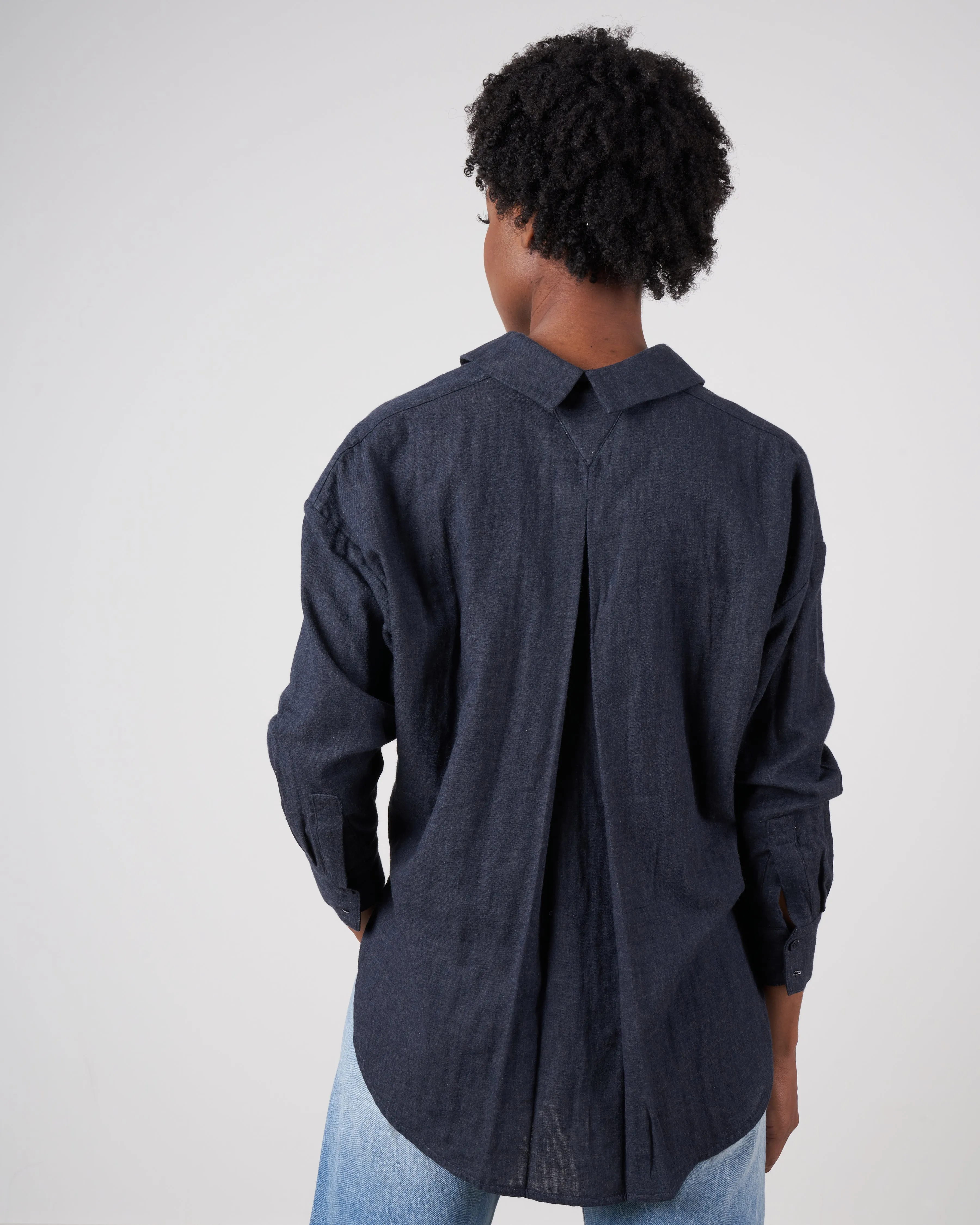 signature dolman shirt - navy