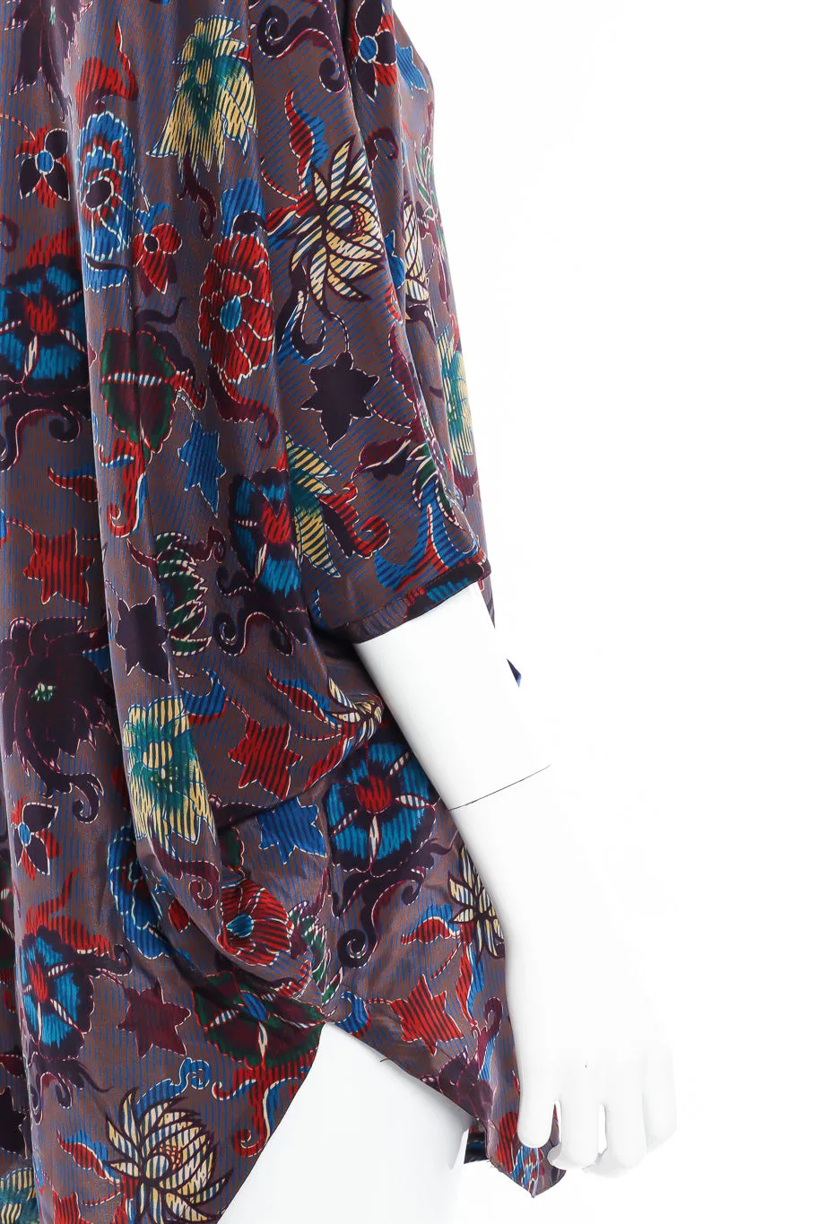 Silk Poncho Blouse
