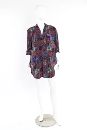 Silk Poncho Blouse