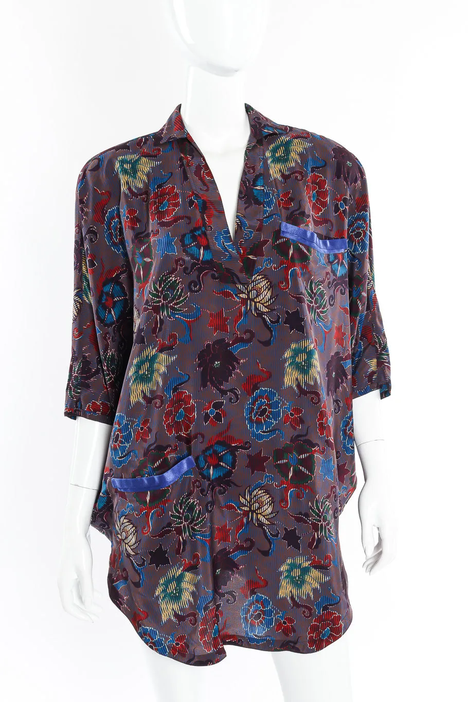 Silk Poncho Blouse