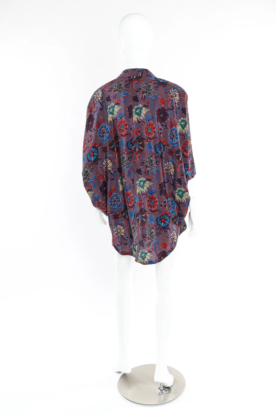 Silk Poncho Blouse