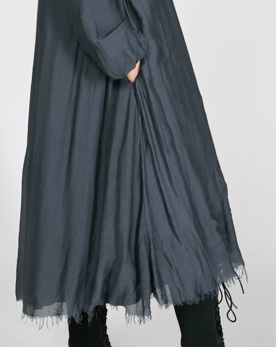 Silky V-Neck Maxi Dress