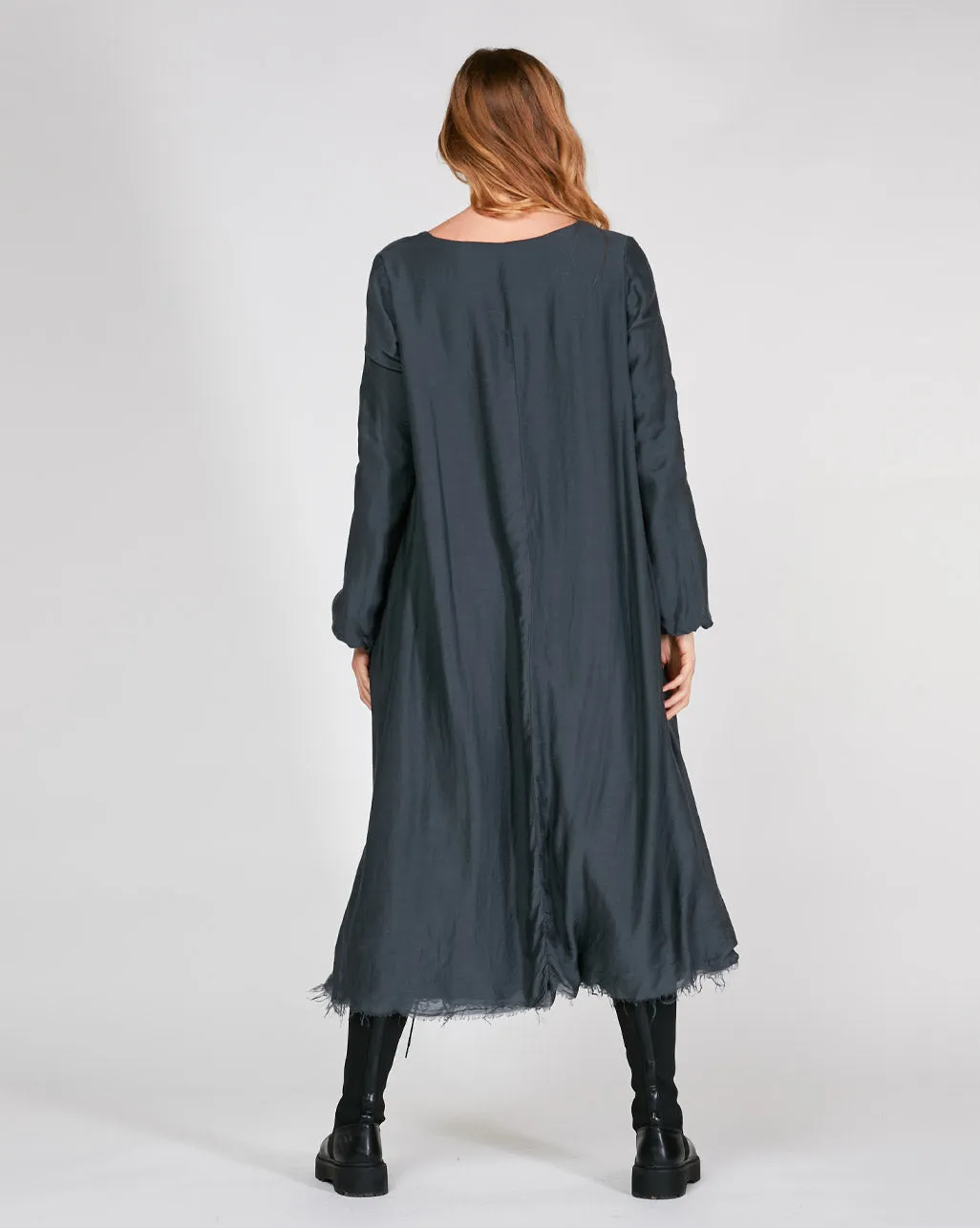 Silky V-Neck Maxi Dress