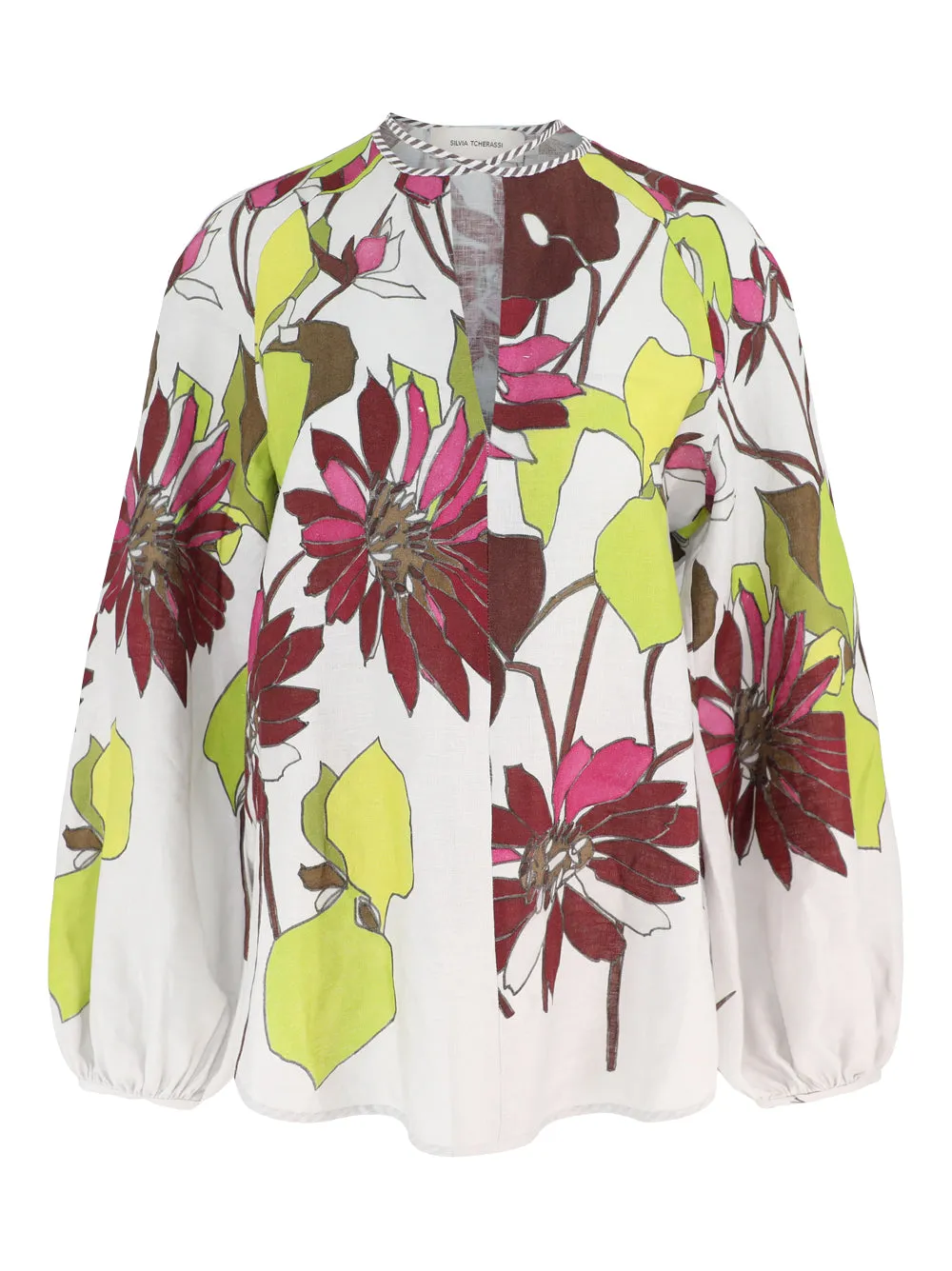 Silvia Tcherassi Molveno Blouse in Botanical Multifloral