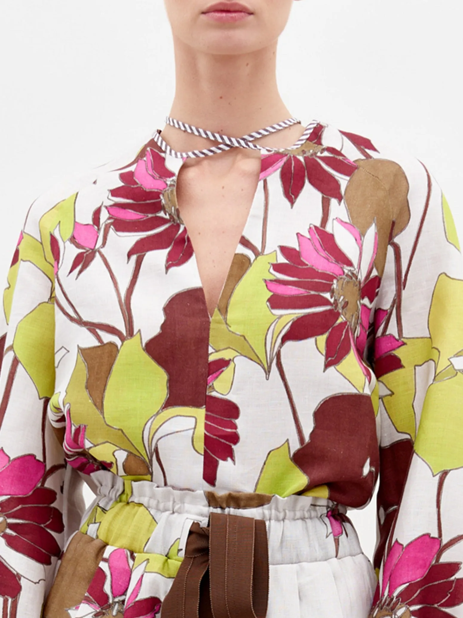 Silvia Tcherassi Molveno Blouse in Botanical Multifloral