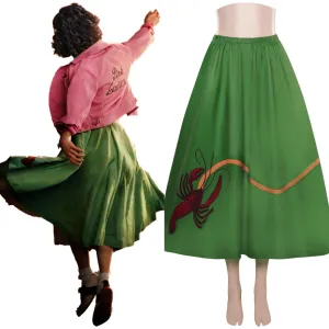 skirt Grease Marisa Cosplay Costume Halloween Carnival Party Disguise Suit Rise of the Pink Ladie