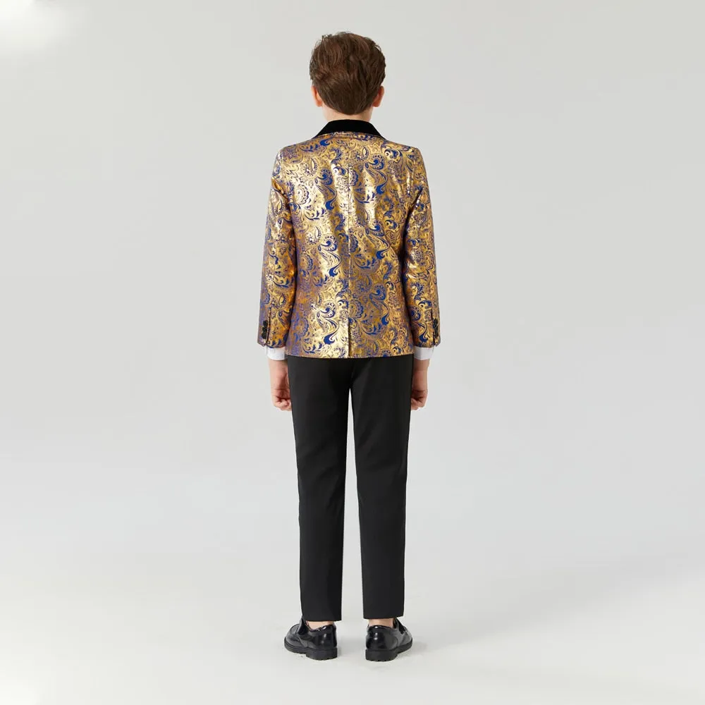 So Blue Gold 3-Piece Suit