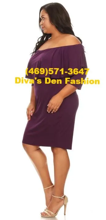 Solid Off the Shoulder Dress
