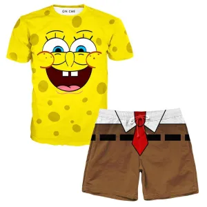 Spongebob T-Shirt And Shorts Rave Outfit