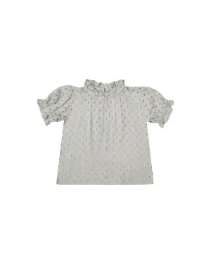 STELLA BLOUSE - BLUE FOG