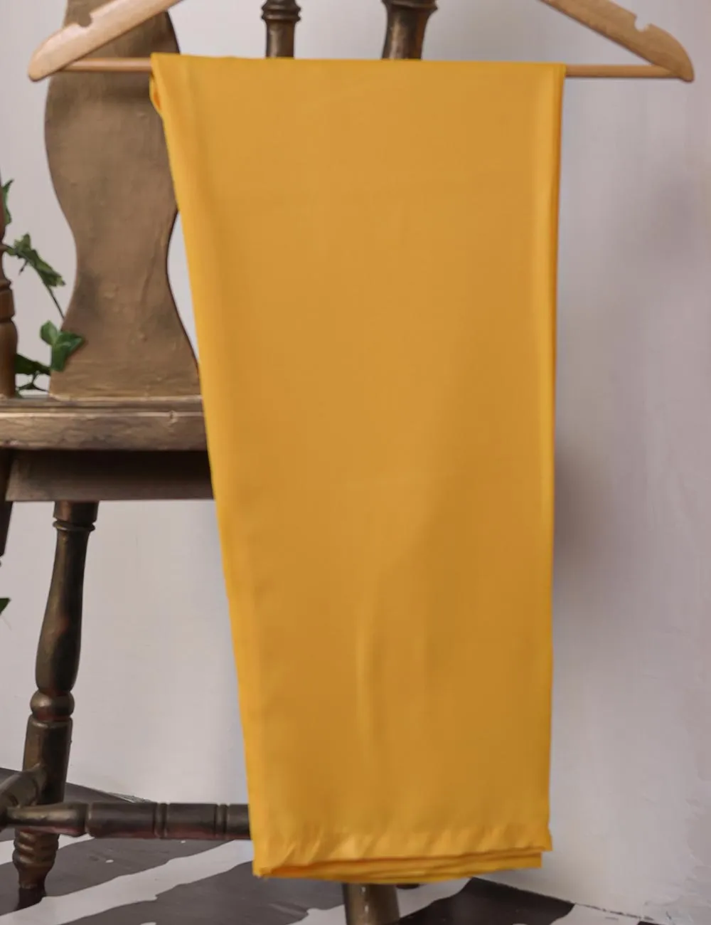 STP-028A-Mustard - 2Pc Organza Stitched