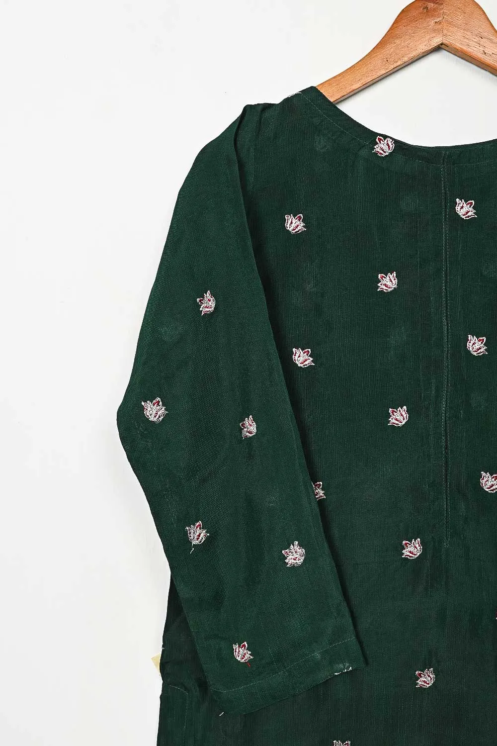 STP-105A-Green - 2PC COTTON SLUB STITCHED