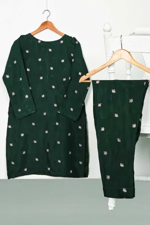 STP-105A-Green - 2PC COTTON SLUB STITCHED