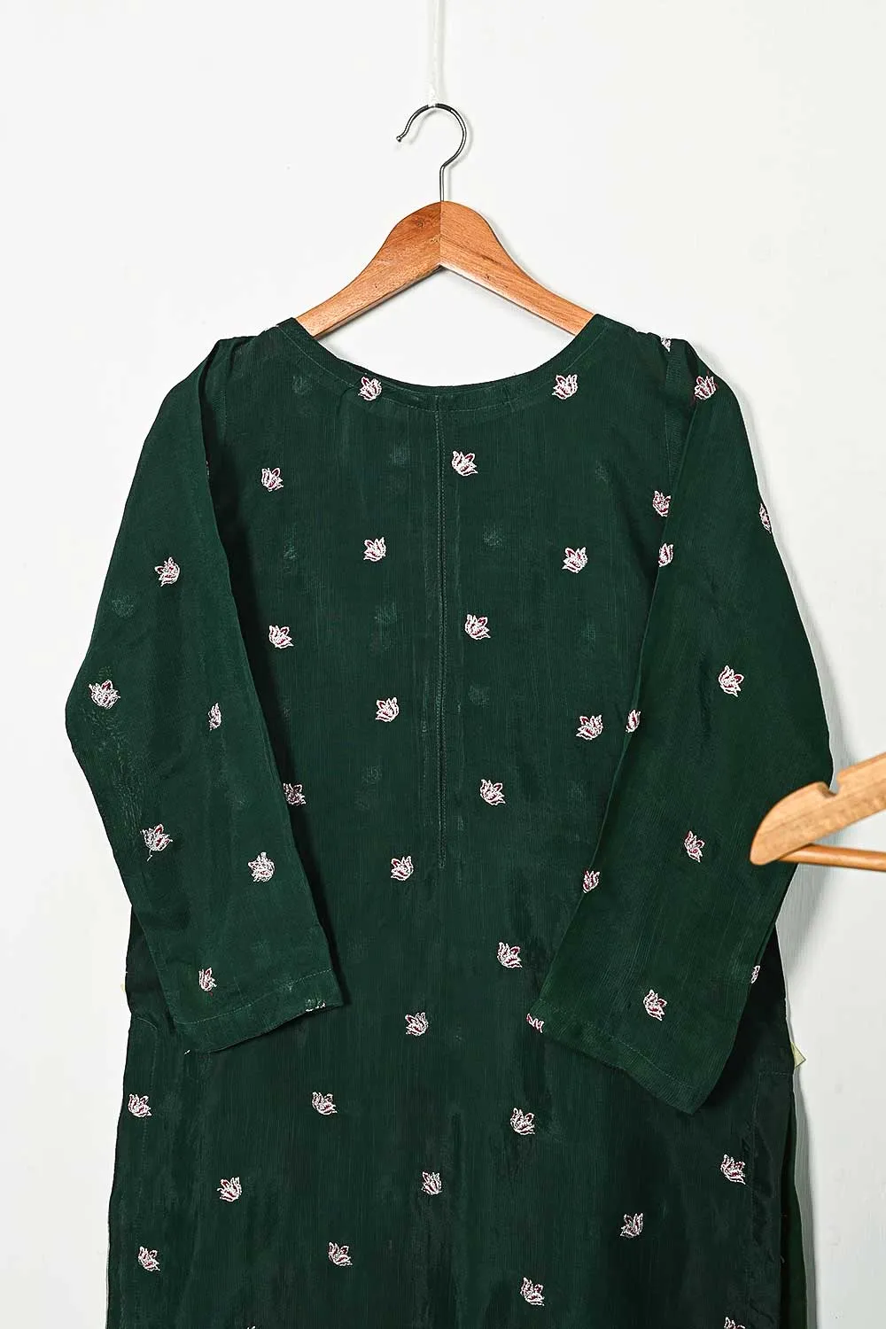 STP-105A-Green - 2PC COTTON SLUB STITCHED