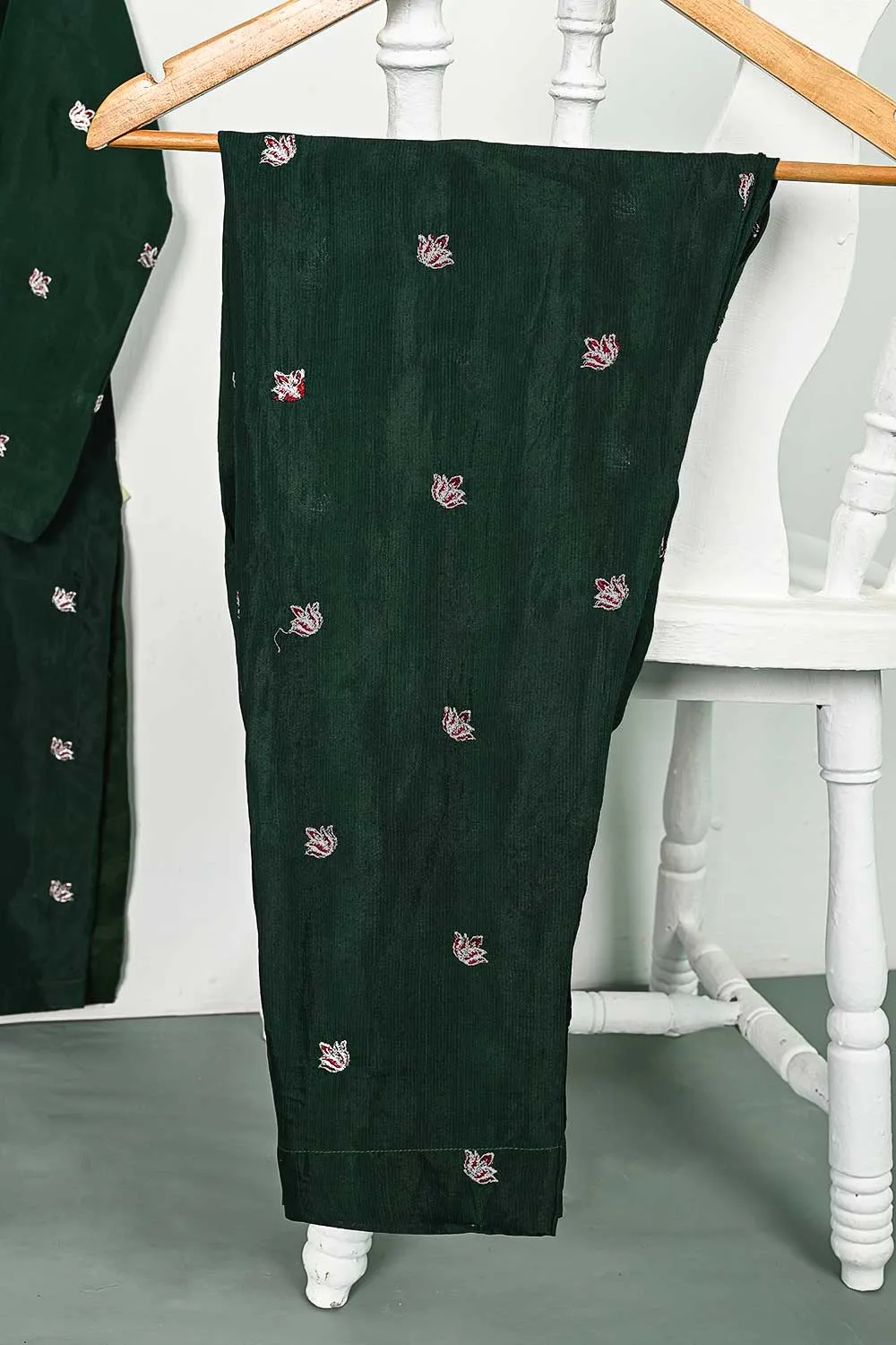 STP-105A-Green - 2PC COTTON SLUB STITCHED