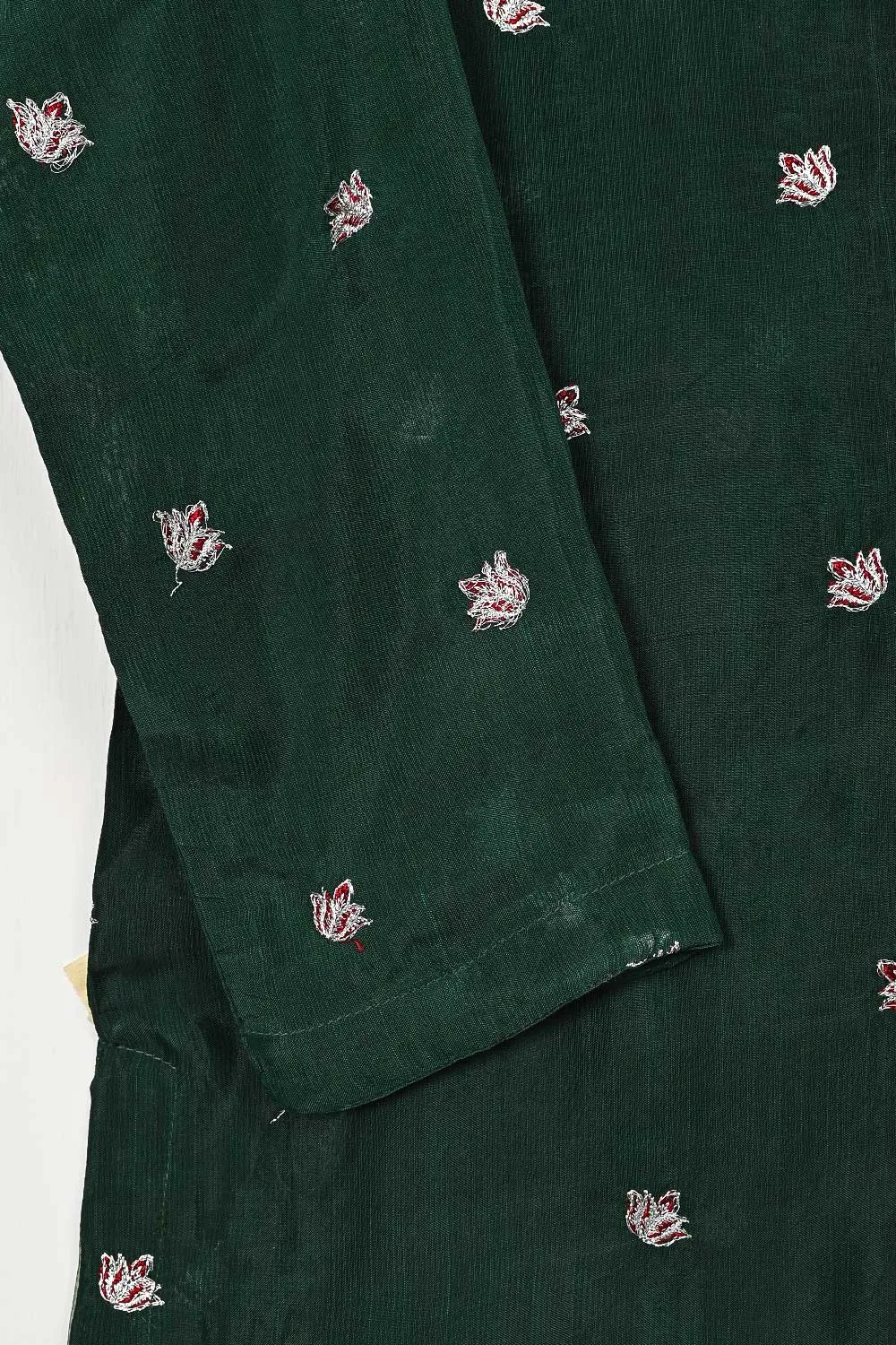 STP-105A-Green - 2PC COTTON SLUB STITCHED