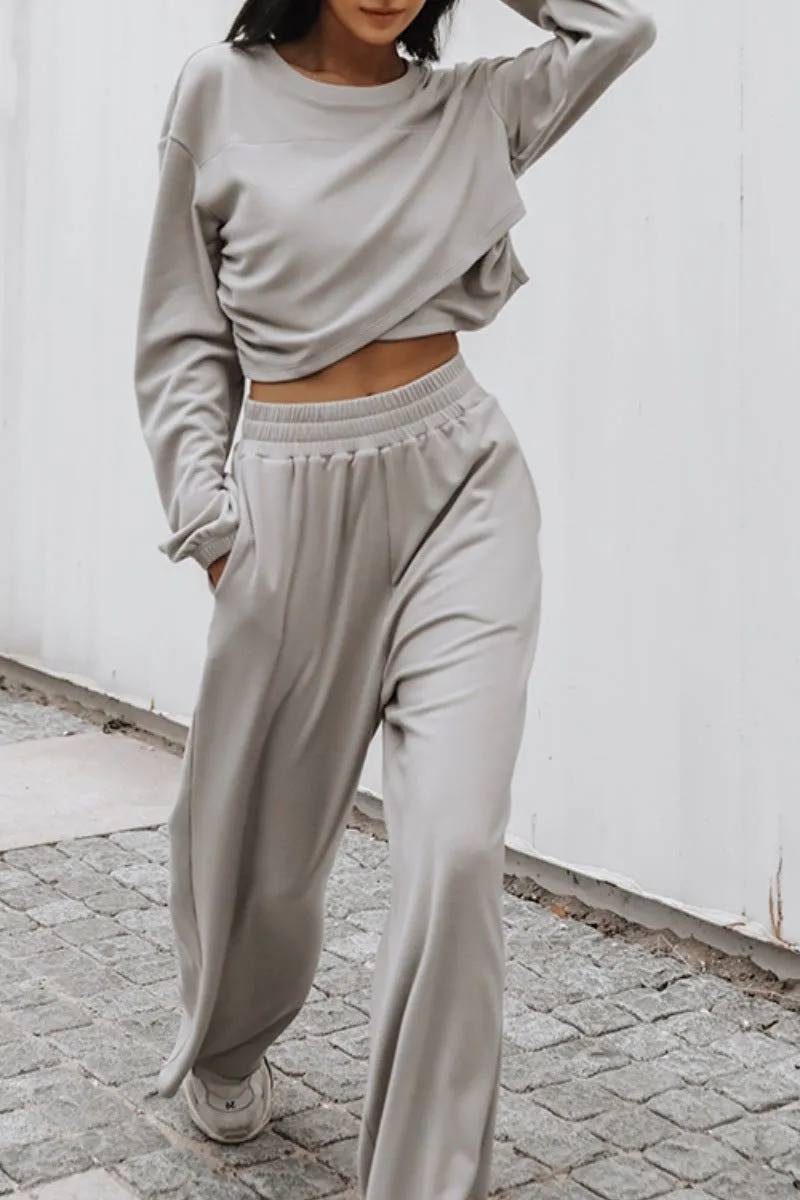 Streetwear Sweater Two-piece Suit