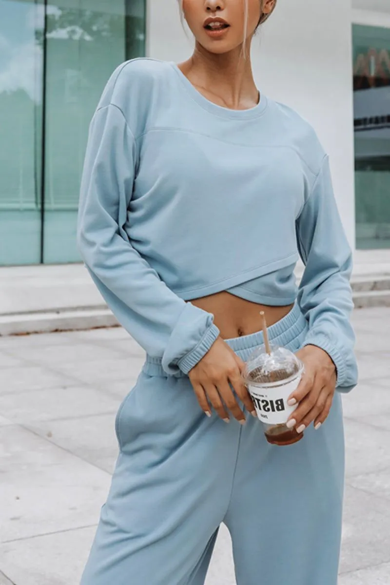 Streetwear Sweater Two-piece Suit