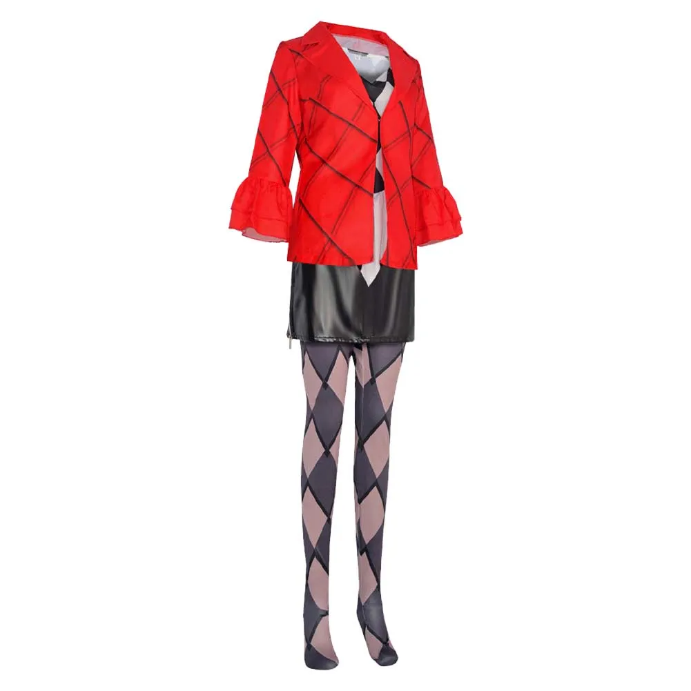 Suicide Squad: Kill the Justice League Harley Quinn Red Suit Cosplay Costume Outfits