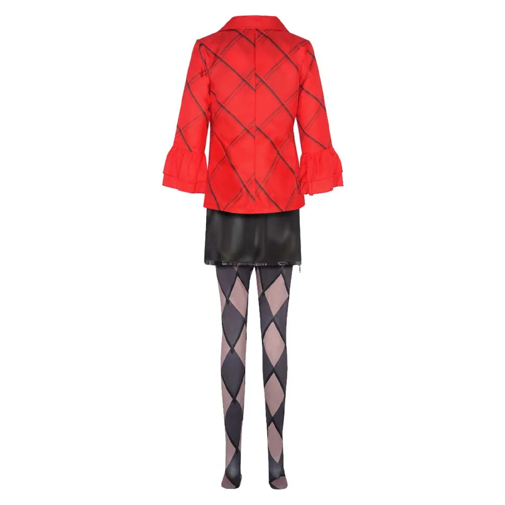 Suicide Squad: Kill the Justice League Harley Quinn Red Suit Cosplay Costume Outfits