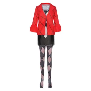 Suicide Squad: Kill the Justice League Harley Quinn Red Suit Cosplay Costume Outfits