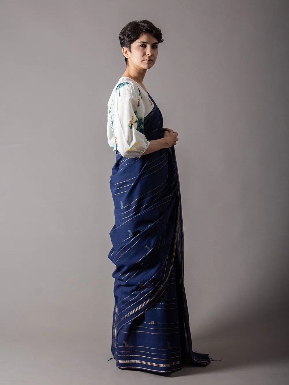 SUKETDHIR   I   Sari Chandani Saree Jamdani Mul