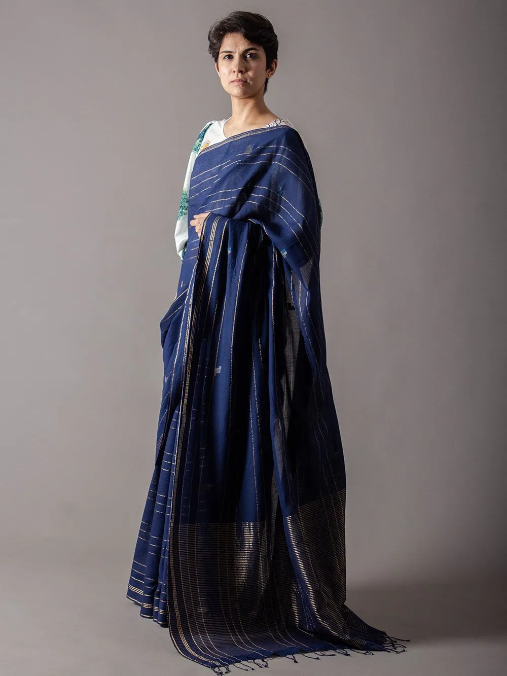 SUKETDHIR   I   Sari Chandani Saree Jamdani Mul