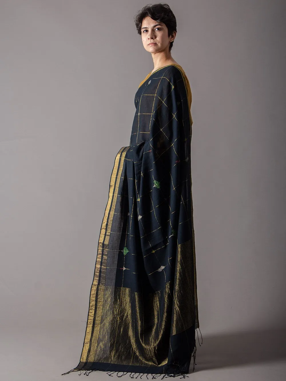 SUKETDHIR   I   Sari Chandani Saree Jamdani Mul