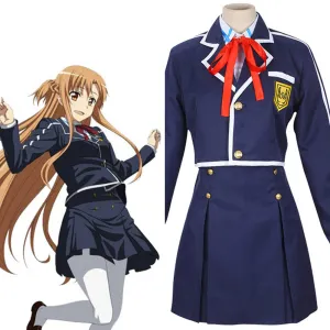Sword Art Online SAO Halloween Carnival Suit Yuuki Asuna Cosplay Costume Uniform Skirt Outfits