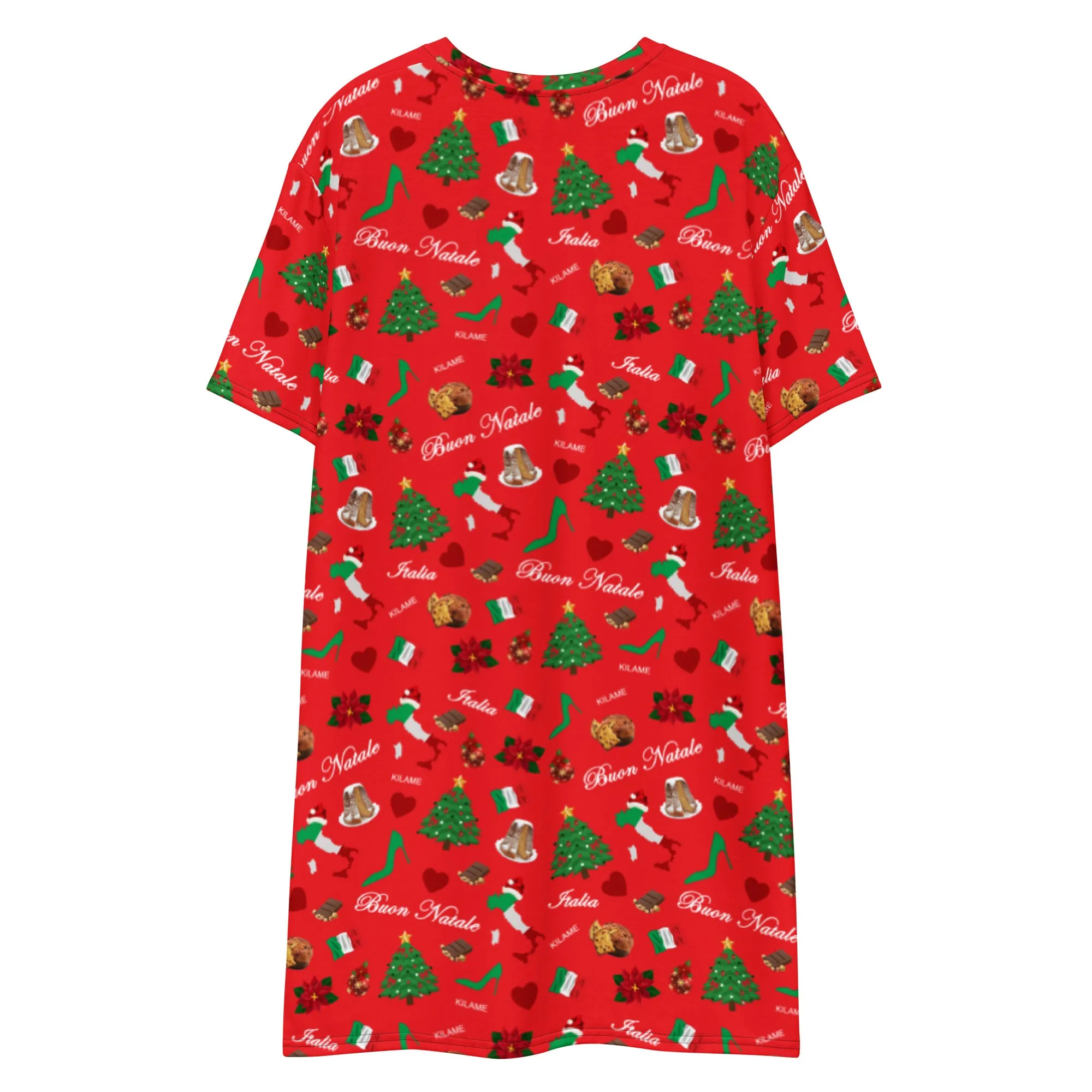T-shirt dress 'Buon Natale'